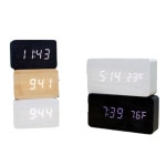 이코리브 침실 LED 시계 탁상시계 직사각형 디지털 책상 무소음 : 원하는몰