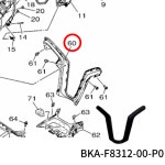 야마하 23년- XMAX 테크맥스300 레그쉴드 커버 BKA-F8312-00-P0 : 네모의 바이크부품