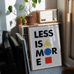 Less is more 침실그림 레터 아트 포스터 인테리어 그림 북유럽풍 액자 : 세이프안전