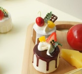 진짜같은 빵 모형 카페 디저트 음식 모형 사각 패스츄리 : 그린 나래