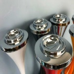 업소 재떨이 야외 실외 방 베란다 호텔 스탠드형 철제 화이트 : 차온수