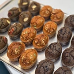 쌀롱해랑 찰꿀빵 떡빵 찹쌀빵 찹쌀브라우니 글루텐프리 간식 아침대용 : 쌀롱해랑