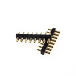 5 pcs 접촉 패드 8 핀 2 54 격자 똑 바른 pcb 5mm heigh 표적 연결 관 오목면 구멍 여성 pogo pin : 일글로리