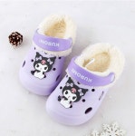 단뽀뽀 산리오 쿠로미 그램 방한샌들 아동 유아 겨울 털슬리퍼 털 실내화 : 단뽀뽀