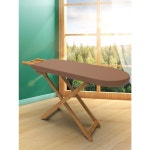 입식다리미판 스팀다리미거치대 원목 접이식 스탠드 다리미 다림질판 스탠딩 가정용 다크 브라운 : 구대파라