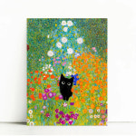 명화 액자 그림 인테리어 거실 재미있는 이쁜 고양이 클림트 정원 : 유니탑 스토어