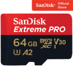 샌디스크 마이크로 SD카드 Extreme Pro 64기가 64GB 블랙박스 닌텐도 핸드폰 외장 메모리 : 주식회사 피아이디