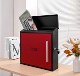 스퀘어 모던 벽걸이 우편함 전원주택 방수 우체통 건의함 포스트박스 : 나라라팜