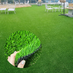 인조잔디 고밀도 매트 인공잔디 베란다 테라스 옥상 시공 DIY 배변매트 애견카페  50cm 6mm 그린 600 : 에이홈데코