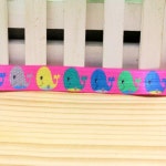 5/8 인치 접이식 탄성 고래 프린트 머리띠, DIY 장식, OEM H5166 : 정민탑텐물류