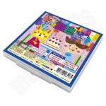 단면 색종이 케이스 10색 100매 박스 (72개입) 어린이집색종이 : 호성리빙