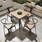 야외 테이블 의자 세트 카페 테라스 펜션 식탁 체어 : 레벨파이브
