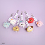 BT21 미니니 페이스 비즈 인형 키링 코야 : 주식회사 쏠커머스