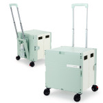 랄라 접이식카트 박스 시장 장바구니캐리어 마트 핸드 쇼핑 폴딩카트 4바퀴L : 오늘도 랄라