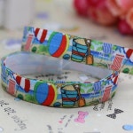 신축성 있는 여름 해변 프린트 머리띠, DIY 헤어밴드, OEM H2374 , 5/8 인치 : 정민탑텐물류