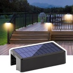 야외 데크 조명 태양광 발전 발코니 파티오 액세서리 계단 LED 야외용 방수 : 일글로리