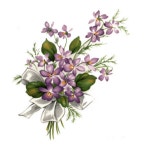 도자기 전사지 도예 영국 N4164 아트 바이올렛 A : 서나샵