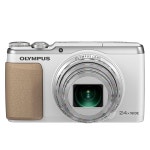 OLYMPUS 디지털 카메라 STYLUS SH-60 3축 포토 손떨림 보정 & 하이브리드 5축 무-비 광학 24배 초해상 48배 줌 화이트 WHT : 쿠마숍