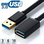 PC 컴퓨터 노트북 TV 하드 드라이브 카메라용 USB A 연장 케이블 수-암 3.0 5Gbps 익스텐션 3FT : 우암산무역