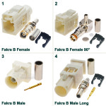RG174 2개 케이블 라디오 RG316 흰색 공급 50OHM 팬텀 RAL FAKRA : 토탈이커7