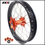 KKE 2.15 19 스포드 리어 휠 림 KTM SX SX-F XC XC-F XCW 125-530 2003-2021 오렌지 허브 블랙 : 자양컴퍼니