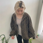 호피 오버사이즈 점퍼 : 펌킴