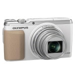 OLYMPUS 디지털 카메라 STYLUS SH-60 3축 포토 손떨림 보정 & 하이브리드 5축 무-비 광학 24배 초해상 48배 줌 화이트 WHT : 쿠마숍
