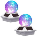 태양광 울타리 포스트 캡 라이트 야외 방수 파티오 마당 풍경 정원 장식 : 천마산통합상사