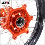 KKE 2.15 19 스포드 리어 휠 림 KTM SX SX-F XC XC-F XCW 125-530 2003-2021 오렌지 허브 블랙 : 자양컴퍼니