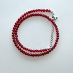 고현 신백옥 4mm 원석 목걸이 서지컬 실버 925 : 고현스튜디오