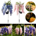 태양열 발전 LED 꽃 조명 야외 정원용 현실적인 풍경 장식 방수 자동 충전 와이어링 : 천마산무역