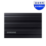 삼성전자 삼성 포터블 외장SSD T7 Shield 정품파우치+무선충전기 4TB, 블랙 : 삼성공식파트너 지논