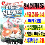 마늘전용 양파 복합비료 2.2kg 입제 생강 파 밭 밑거름 붕소 토양소독 기비제 추비거름 : 찐플러스