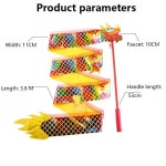 LED 발광 드래곤 댄스 리본 놀이  소품 핸드 피트니스 랜턴 우롱 사자 머리 1m 2m : 천마산통합상사