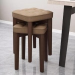 사각 스툴 원목 소형 다용도 화장대 보조 미니 의자 간이 카페 : 글로픽몰