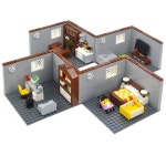City Friends House 빌딩 블록 DIY MOC 벽돌 침실 욕실 가구  모델 장난감 액세서리 : 천마산통합상사