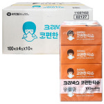 크리넥스 코편한티슈 100매, 40개 : 주식회사 올바른 -올핏