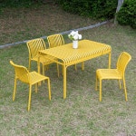 팰리체어 토니테이블 4인용 야외 테이블 의자 세트 플라스틱 철재 정원 테라스 카페 가구 : 가구로드