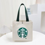 스타벅스 캐주얼 캔버스백 도시락 토트백 에코백 : 주식회사 보지장안샵