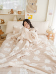 포몽드 몽실 극세사 페이크퍼 M 아기블랭킷 유모차 담요 겨울 신생아 이불 딸기꼬미 : 포몽드
