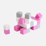 매직큐브 큐블로 자석블럭 매직PGW 10pcs / 핑크, 그레이, 화이트 블럭 : 매직큐브 큐블로