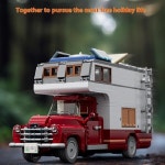 중국 조명 빌딩 블록 FUNWHOLE 캠핑카 F9012  LED 휴일 선물 장난감 : 천마산통합상사