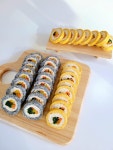 강아지김밥 8p 예쁜 수제간식 흑임자 단호박 파티 생일 소풍 자연식 영양 노견 댕냥밥상 : 댕냥밥상