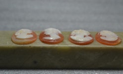 명품 여왕의 보석 천연쉘 까메오조각 반지 팔찌 목걸이 귀걸이 펜던트 총4점 일괄판매 진품 : 중고명품베스트SHOP