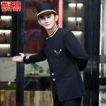 호텔 안내원 유니폼 도어맨 작업복 주차 남성 직원의상 벨보이 리셉션 : 퍼플아카이브몰