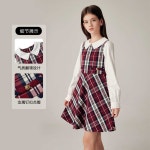 빅네임 화동드레스 결혼식학생원피스 원피스 깔끔한 네이비/59 120cm(120cm) : 빅네임마켓