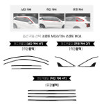 쏘렌토 MQ4 페이스리프트 튜닝 용품 윈도우 몰딩 상단 커버 크롬 죽이기 : 유투카