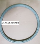통타이어 PU타이어 휠체어 통타이어 24인치 P1001 K101 7000 7005 호환 : 실버케어114