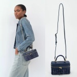 자라 ZARA 하드 백 스트럭처 여성용 가방 블루 6853/410 : 팝베이