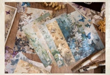 나비들의 비밀공간 다꾸 배경지 4종 30p [빈티지 감성 다이어리 꾸미기] : 찬란한다꾸샵